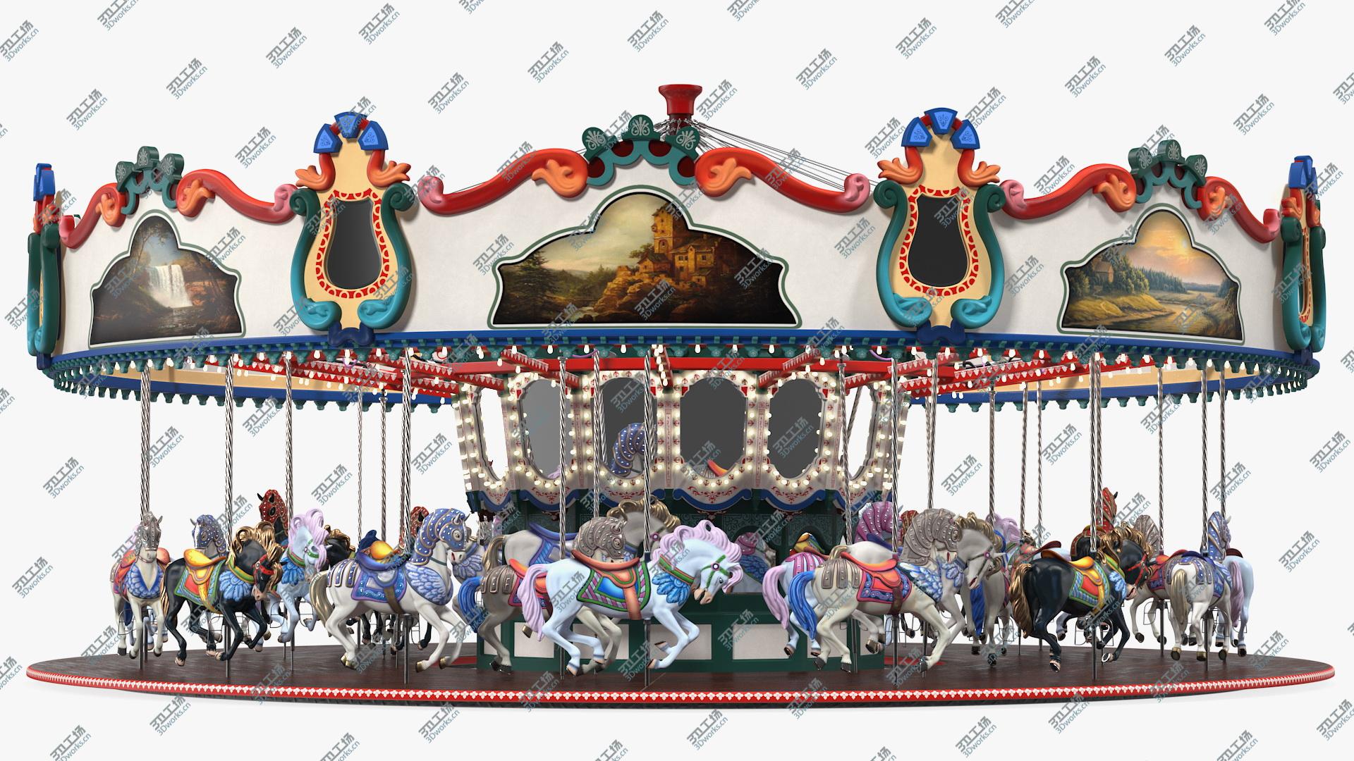 images/goods_img/202104022/Amusment Park Carousel Rigged model/1.jpg